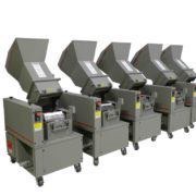 Top fed granulators for plastic runner recycling